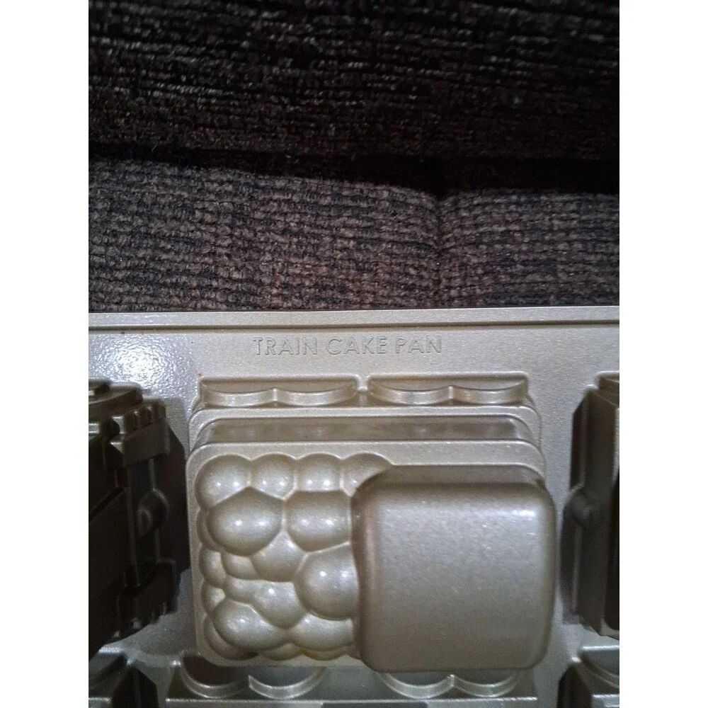Nordic Ware Platinum Collection 9-Train Mini-Cake Pan Loaf Freight Cars Engine